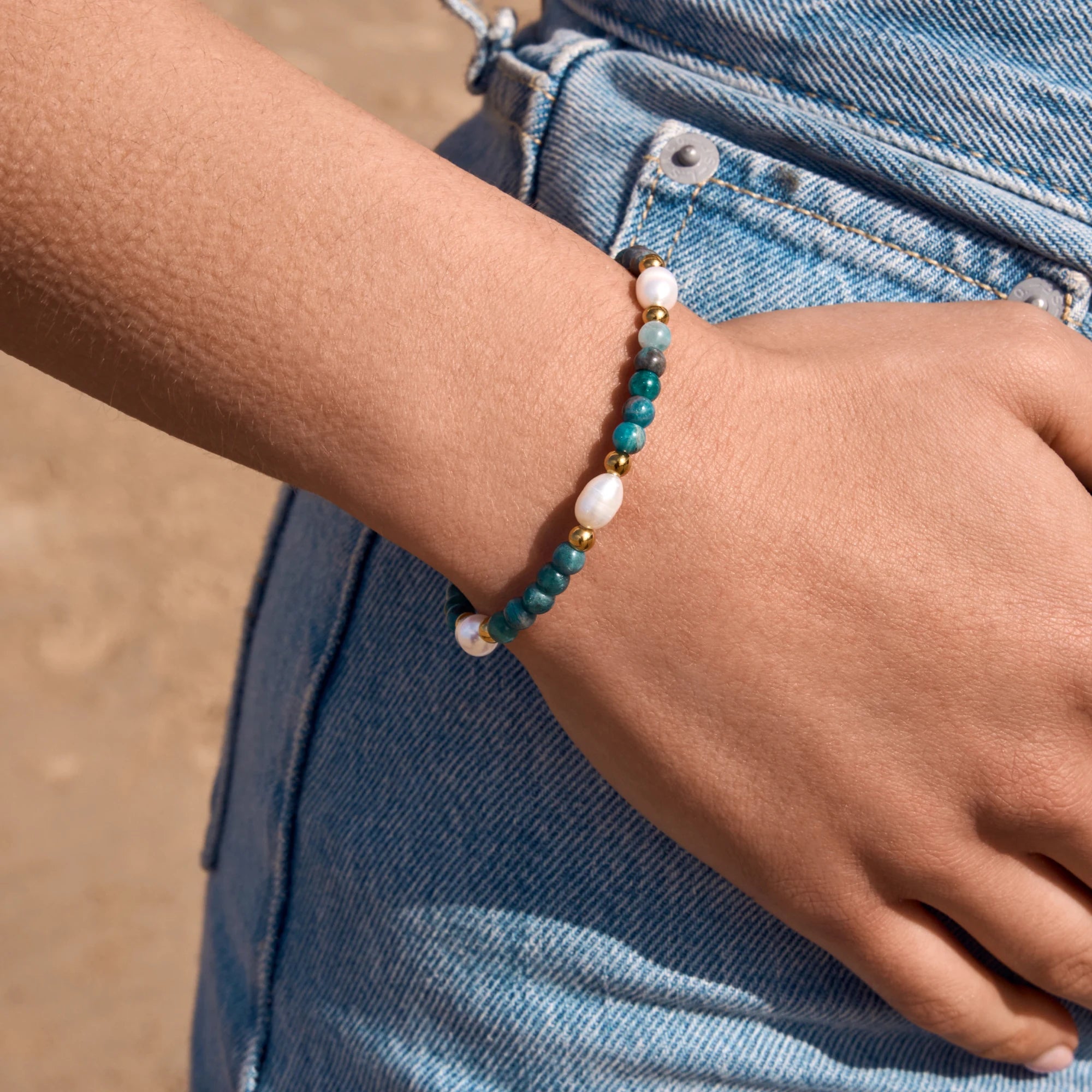 Blue Tide Stainless Steel Bracelet