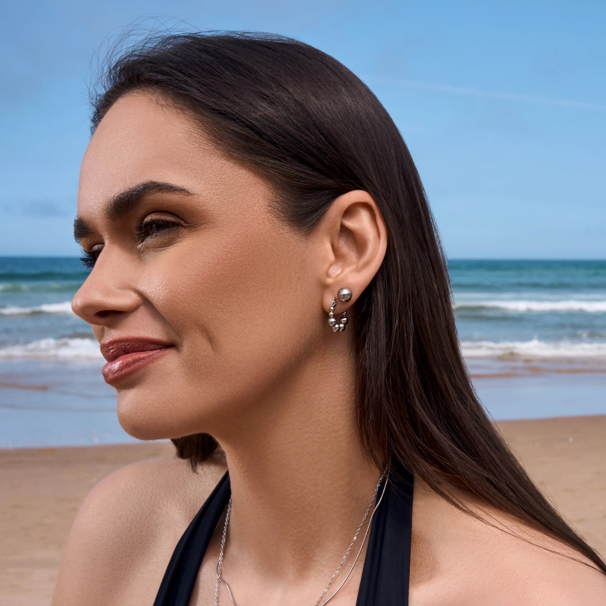 Sophia Triple Stainless Steel Earring Set