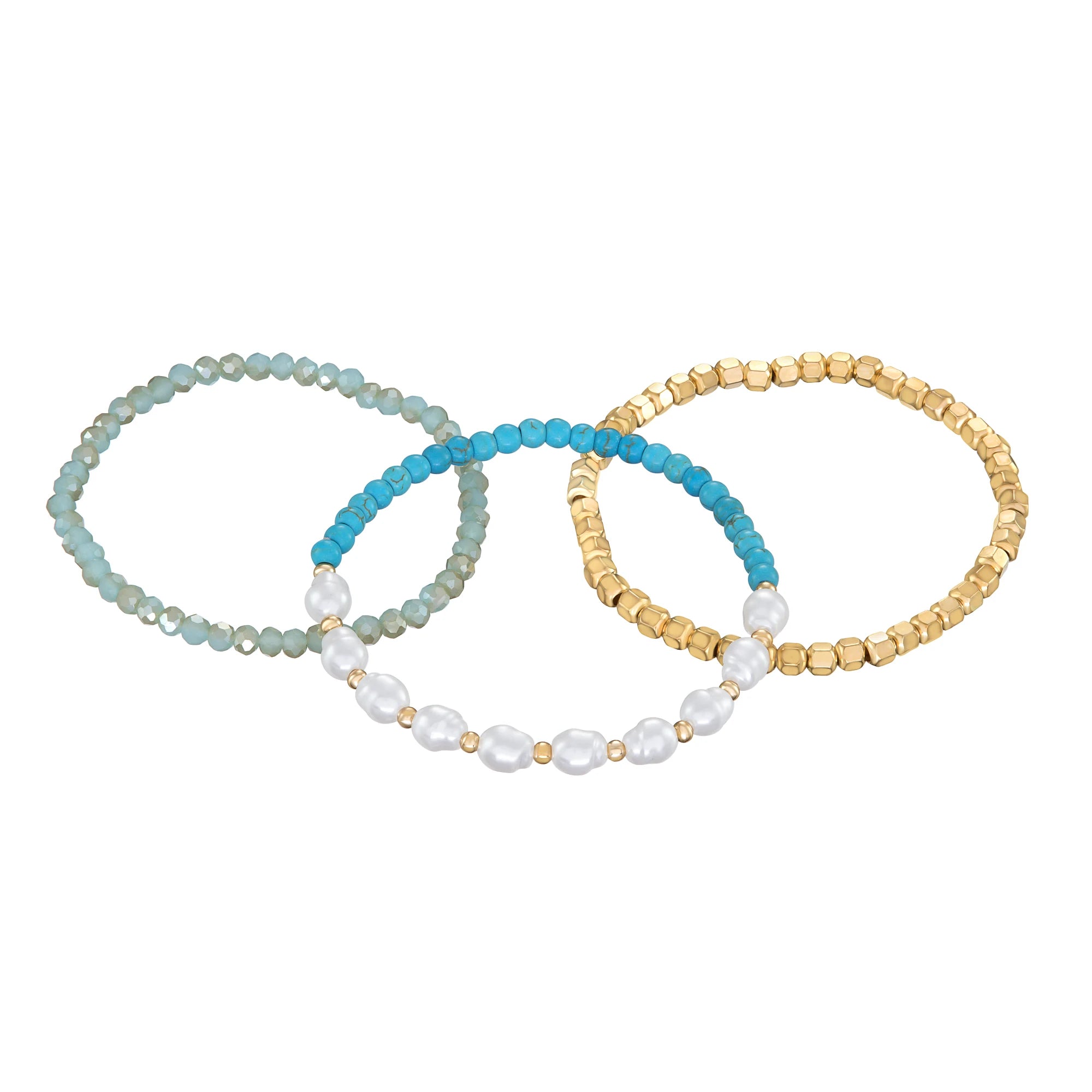 Triple Beaded Bracelet Set